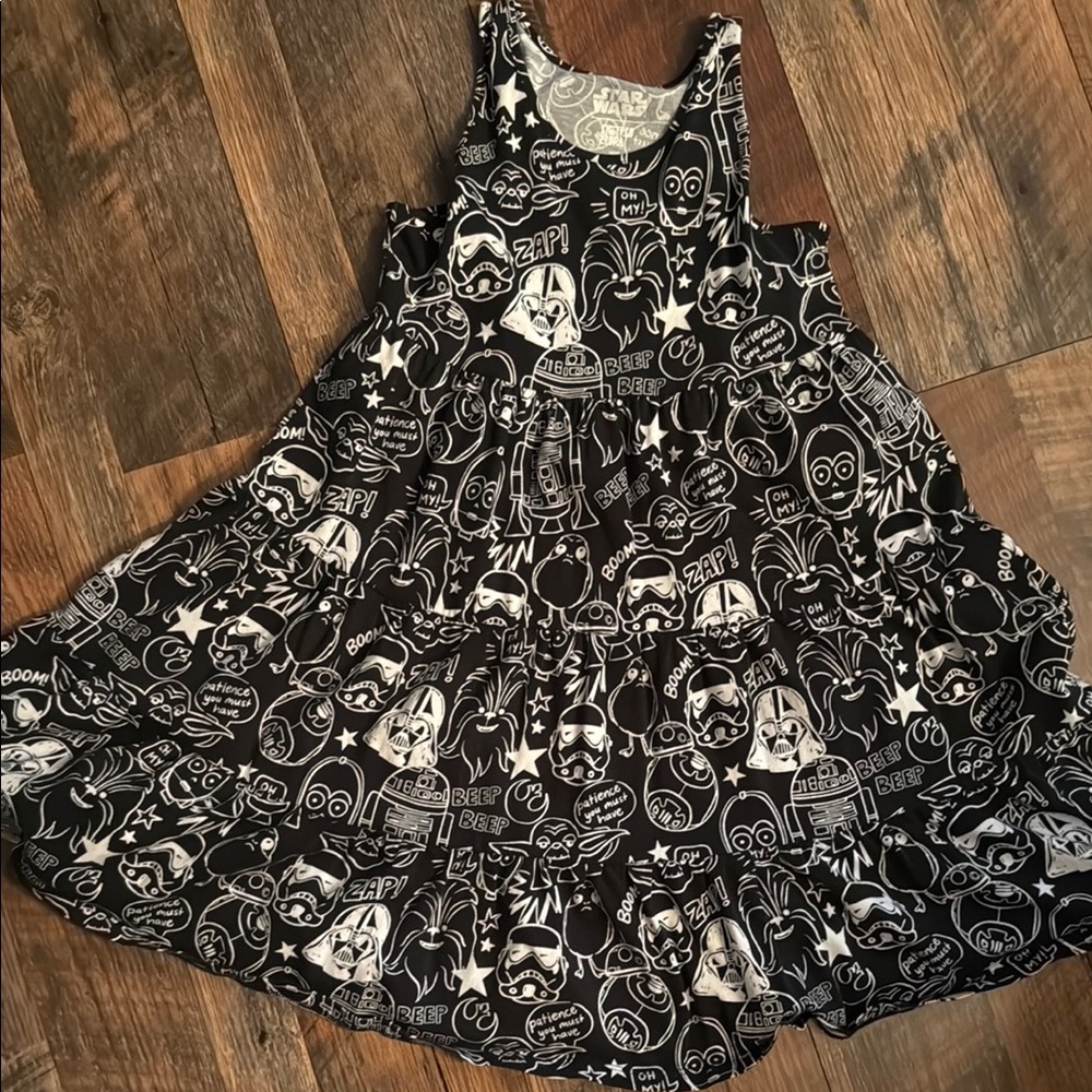Kids Casual Dress - Black and White